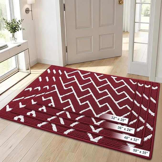 OLANLY Front Door Mat, Non-Slip Rubber Backing, Dirt Resistant and Absorbent - Image 9