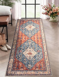 SERISSA Boho Washable Runner Rug, 2x5 Rug Non-Slip Tribal Hallway Kitchen by SERISSAHomeDecorCollection