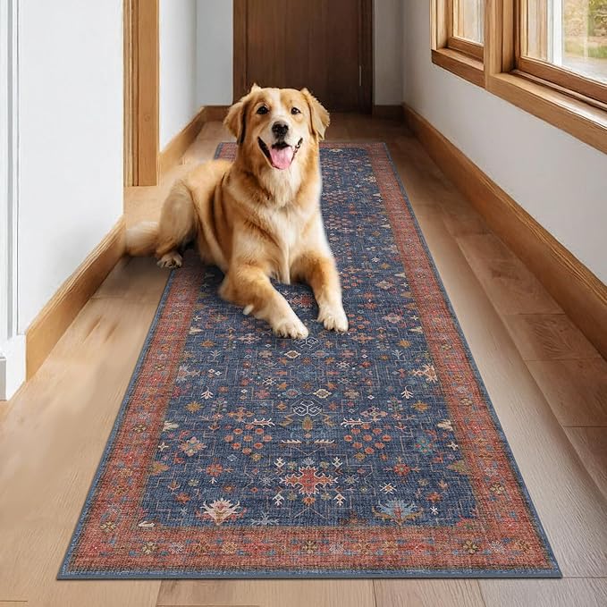Washable 10 ft Long Runner for Hallway - Image 6