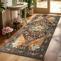Yamaziot Washable Runner Rug, 3x6 Non-Slip Boho Vintage Hallway Rug by Yamaziot