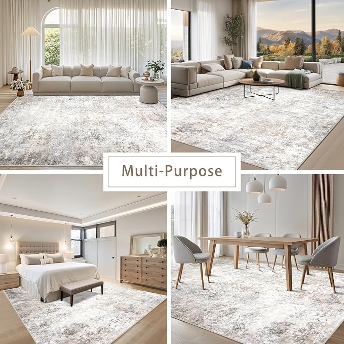 Srugn Washable Rugs 10x14 Area Rugs - Image 5