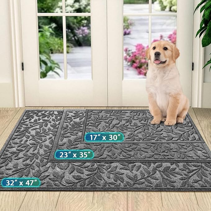 Bulijojo Sturdy Front Entrance Doormats, Durable Heavy Duty Welcome Mat - Image 5