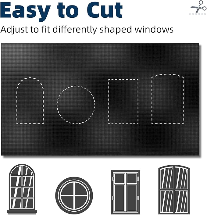 NIGHTON Portable Blackout Curtains 71"×57", Strong Hook and Loop Tape Strips - Image 5