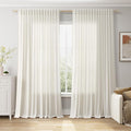 Extra Wide 100x96 Inch Linen Curtains by Nanspring