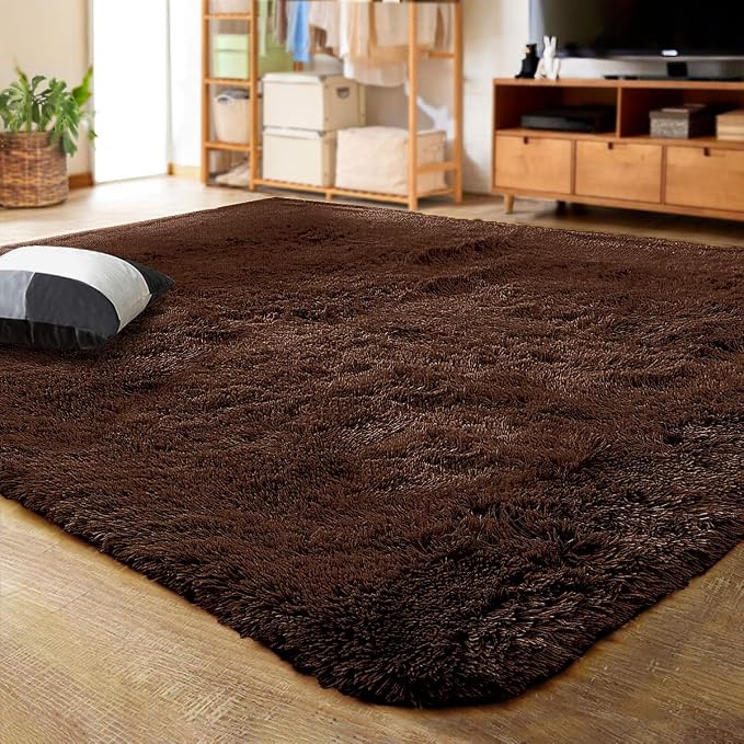 LOCHAS Ultra Soft Indoor Modern Area Rugs Fluffy Living Room Carpets by LOCHAS