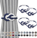 NICEEC 4 Pack Mini Magnetic Curtain Tiebacks Nordic Simple Style Drape Tie by NICEEC