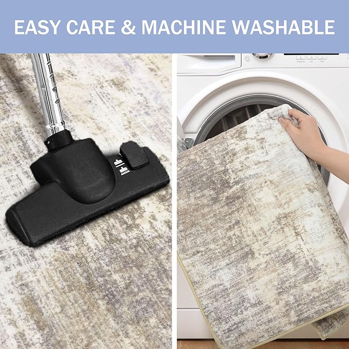 IOHOUZE Abstract Runner Rug 3x12 Ft Washable Runners - Image 3