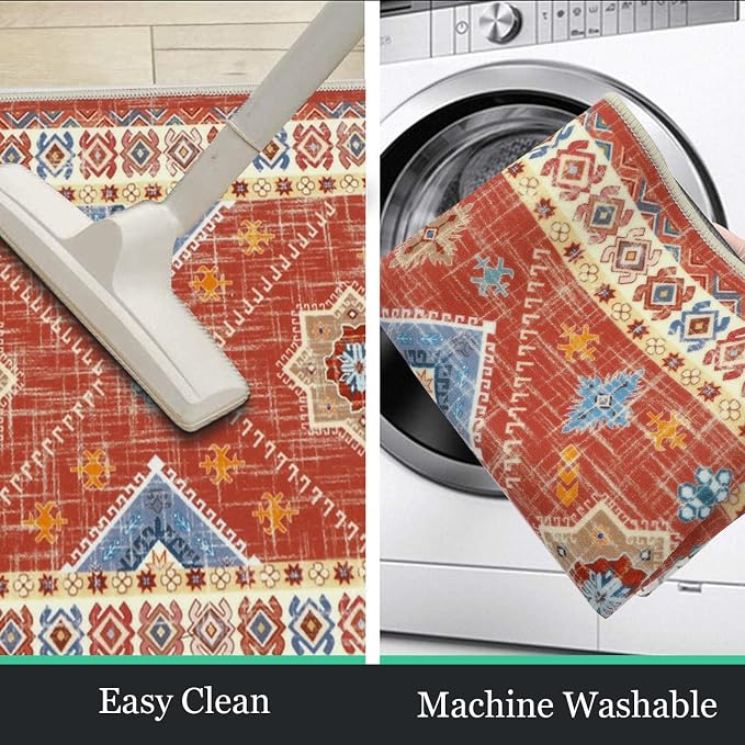 HEBE Boho Kitchen Rug Sets 3 Piece - Image 5