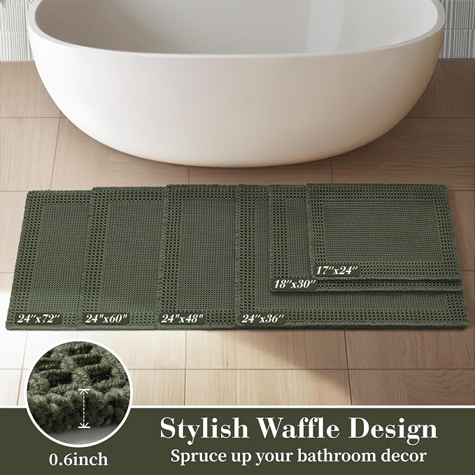 RESARE Christmas Waffle Bath Mat - Image 5