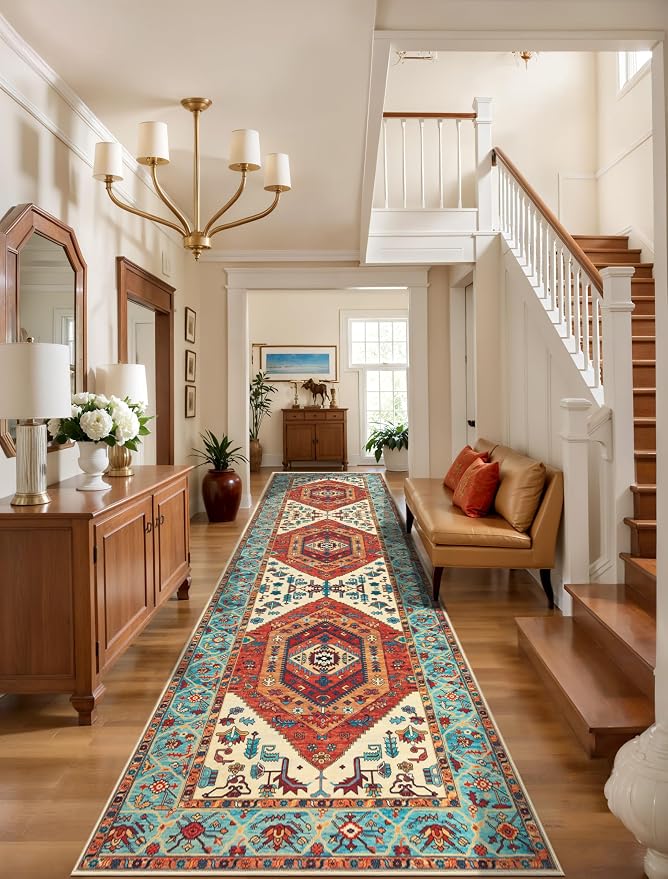 SERISSA Runner Rug for Hallways, 3x10 Washable Non Slip Kitchen Runner Rug by SERISSAHomeDecorCollection