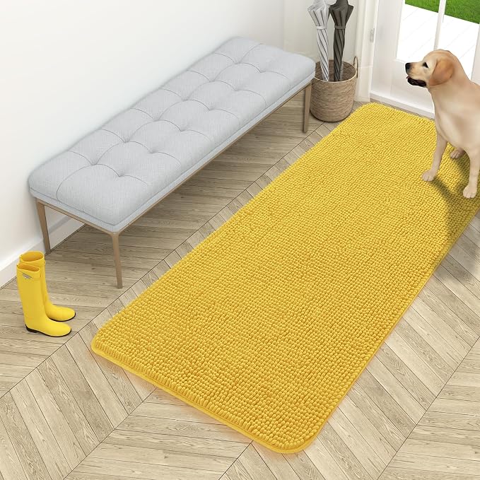 OLANLY Dog Door Mat for Muddy Paws 54x24, Absorbs Moisture and Dirt, Absorbent by OLANLY