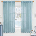 LAMIT Sheer Linen Curtains 63 Inch by LAMIT