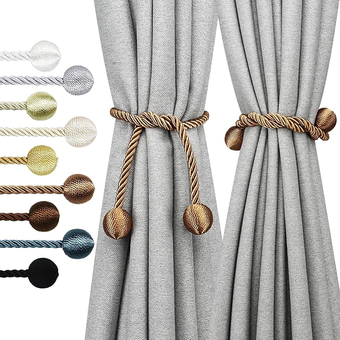 Curtain Tiebacks Outdoor Elegant Decorative Tie Backs Modern Rope Tiebacks by CurtianTiebacks