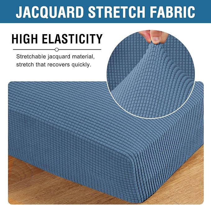 H.VERSAILTEX Super Stretch Couch Cushion Covers Sofa Cushion Slipcovers - Image 4