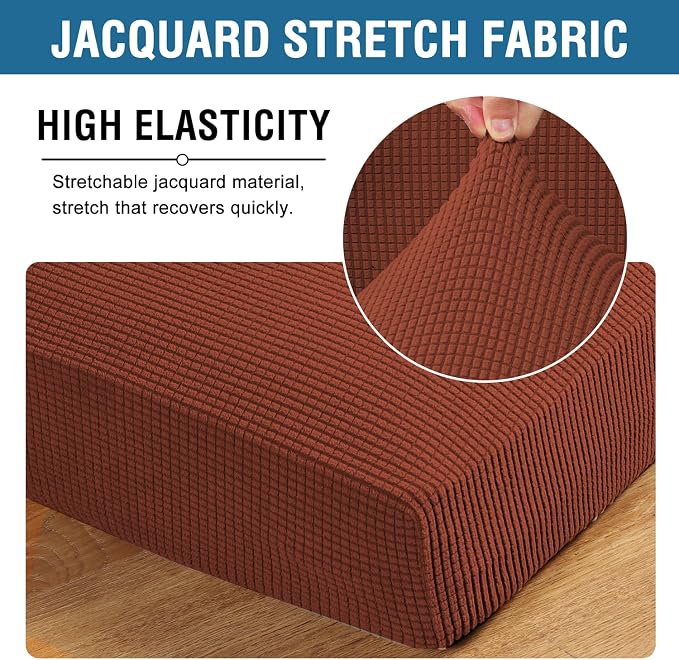 H.VERSAILTEX Super Stretch Couch Cushion Covers Sofa Cushion Slipcovers - Image 4