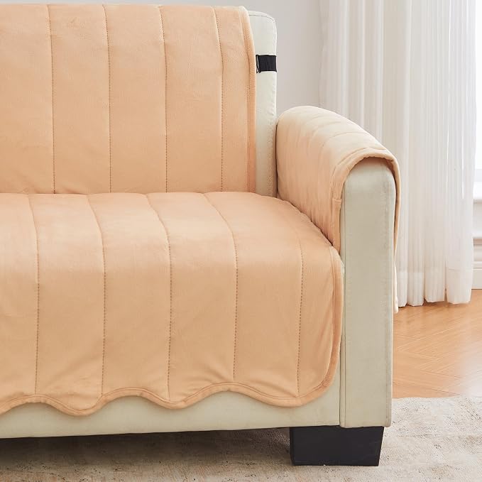 Great Bay Home Velvet Sofa Cover - Image 4