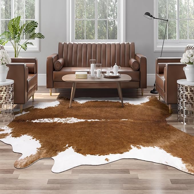 AROGAN 8x10 Faux Cowhide Area Rugs by AROGANAREARUG
