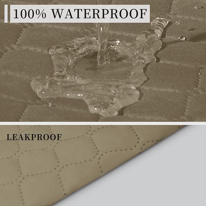 ISSUNTEX Double Protection 100% Waterproof Loveseat Sofa Covers - Image 3