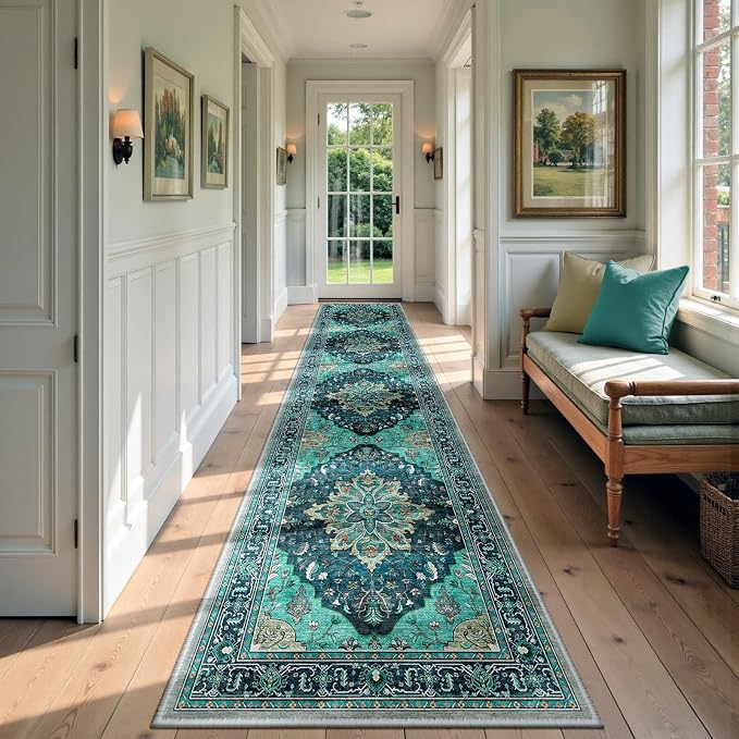 Area Rugs 2'x9' Runner Rug Non Slip Washable by RELEANY