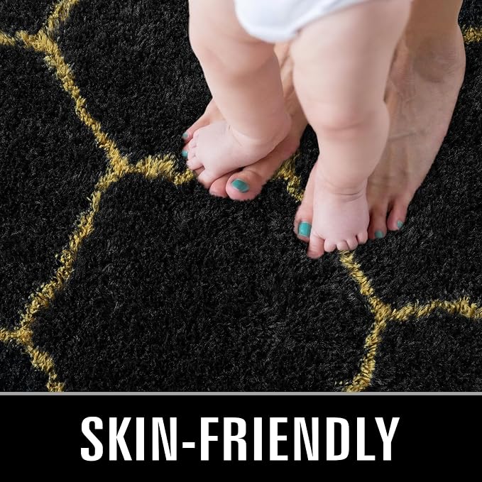 TWINNIS Super Soft Shaggy Rugs Fluffy Carpets, 4x5.9 Feet, Indoor Modern Plush - Image 3