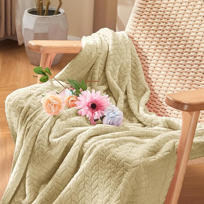 inhand Camel Throw Blanket for Couch, Super Soft Flannel Blanket Throw Size All - Image 2
