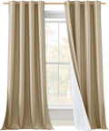 NICETOWN 100% Absolutely Blackout Linen Curtains by NICETOWN
