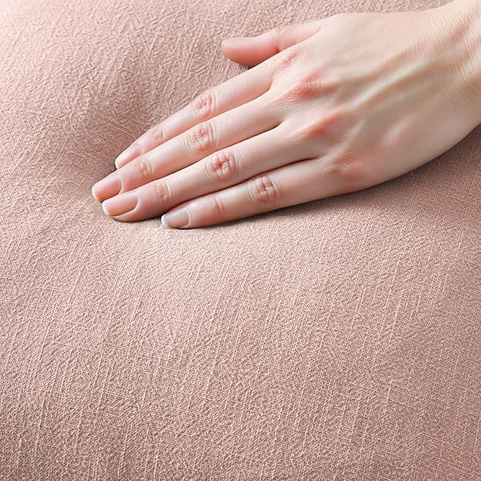 MIULEE Valentines Decorative Throw Pillow Covers Neutral Linen Fringe Throw - Image 2