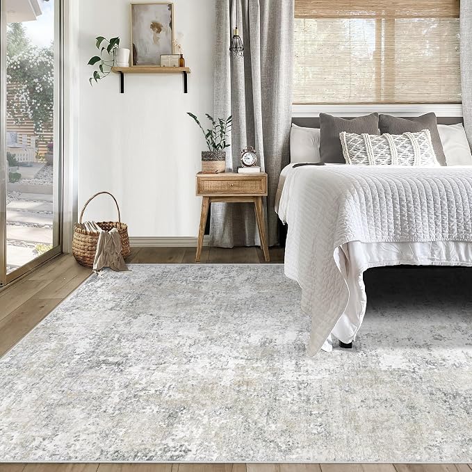 XLUEZ 5x7 Area Rugs for Living Room, Washable Modern Abstract Large Area Rug - Image 4