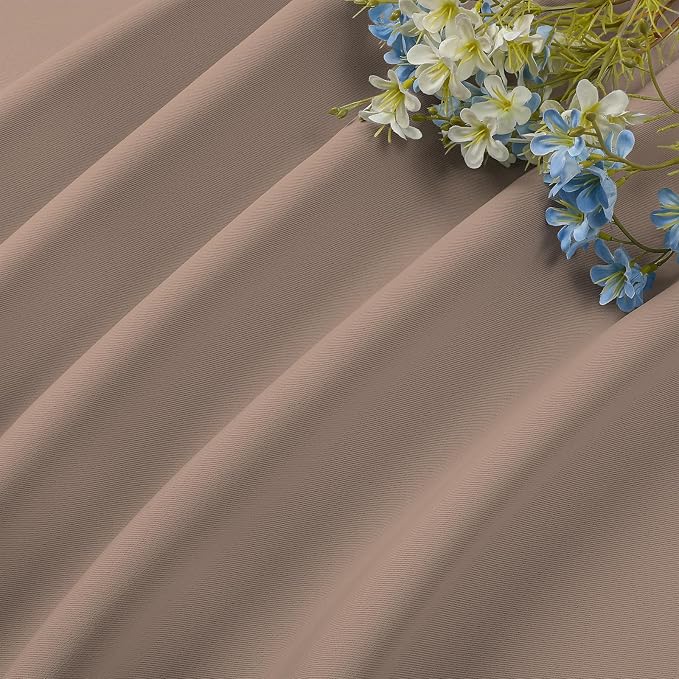 CUCRAF Khaki Blackout Curtains Customize, Rod Pocket Room Darkening Curtain - Image 7