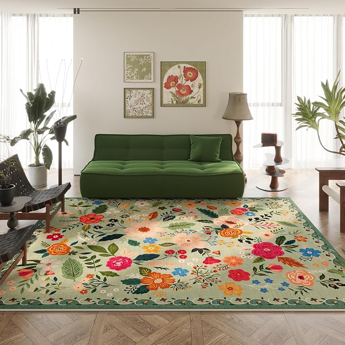Rugcomf Area Rugs 8x10 Rug for Living Room Clearance Washable Boho Area Rug Non - Image 7