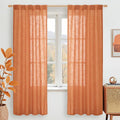 LAMIT Burnt Orange Linen Curtains by LAMIT