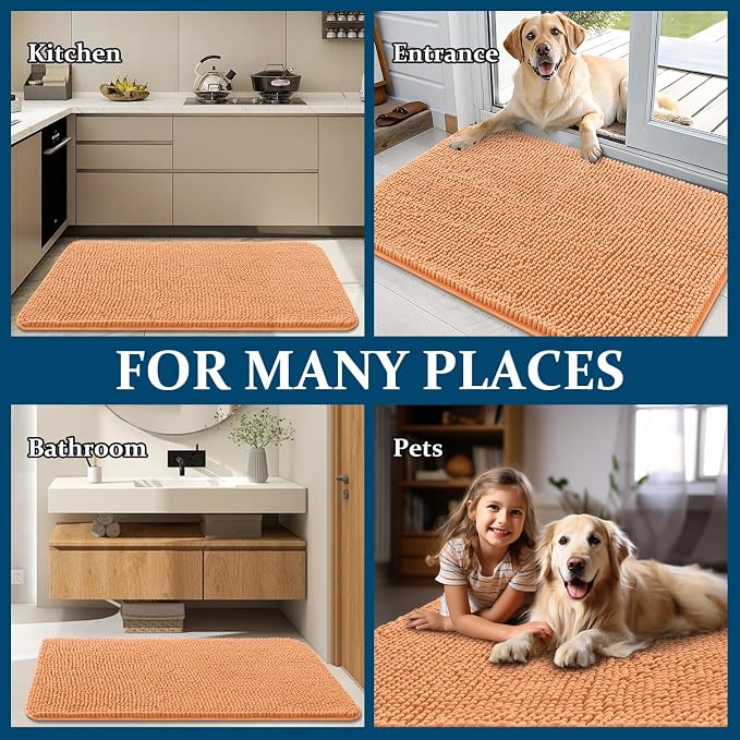 OLANLY Dog Door Mat for Muddy Paws 47x20, Absorbs Moisture and Dirt, Absorbent - Image 8