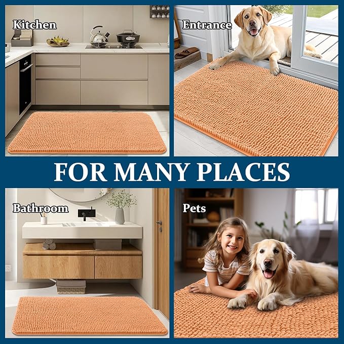 OLANLY Dog Door Mat for Muddy Paws 30x17, Absorbs Moisture and Dirt, Absorbent - Image 8