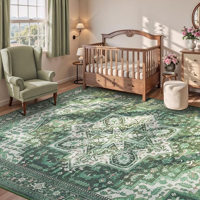 Rugflix 8x10 Area Rugs for Living Room, Machine Washable Rug Non Slip Stain - Image 7