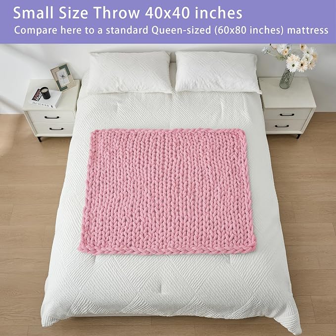 Bigacogo Chunky Knit Throw Blanket - Image 5