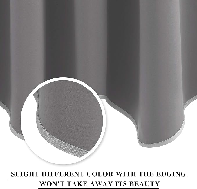 NICETOWN Blackout Valances for Bedroom, Small Window Covering Curtain Set Light - Image 3
