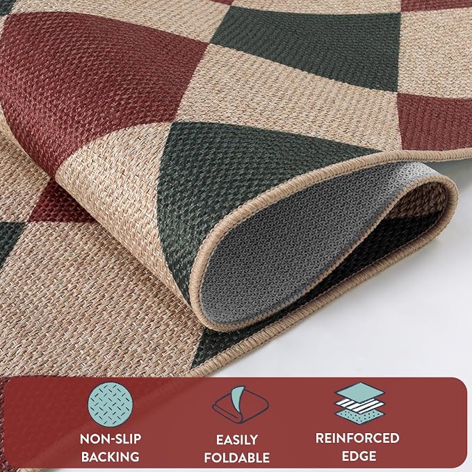 Lahome Christmas Rug, 5x7 Christmas Decor Rugs - Image 3