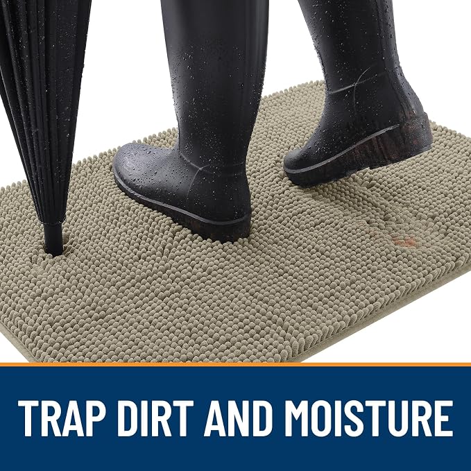 OLANLY Dog Door Mat for Muddy Paws 70x35, Absorbs Moisture and Dirt, Absorbent - Image 2