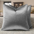 GIGIZAZA Dark Grey Velvet Throw Pillow Covers 22x22 Pack of 2 | Decorative by GIGIZAZAFocusingonhomedecoration