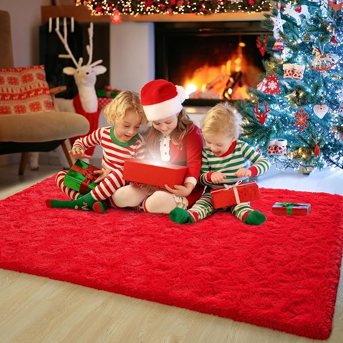 Chicrug Soft Area Rugs for Bedroom Living Room Plush Fluffy Rug 3x5 Feet - Image 3
