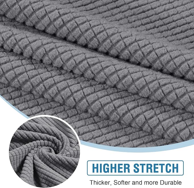 H.VERSAILTEX Sectional Couch Covers 3 Pieces Sofa Seat Cushion Covers L Shape - Image 4