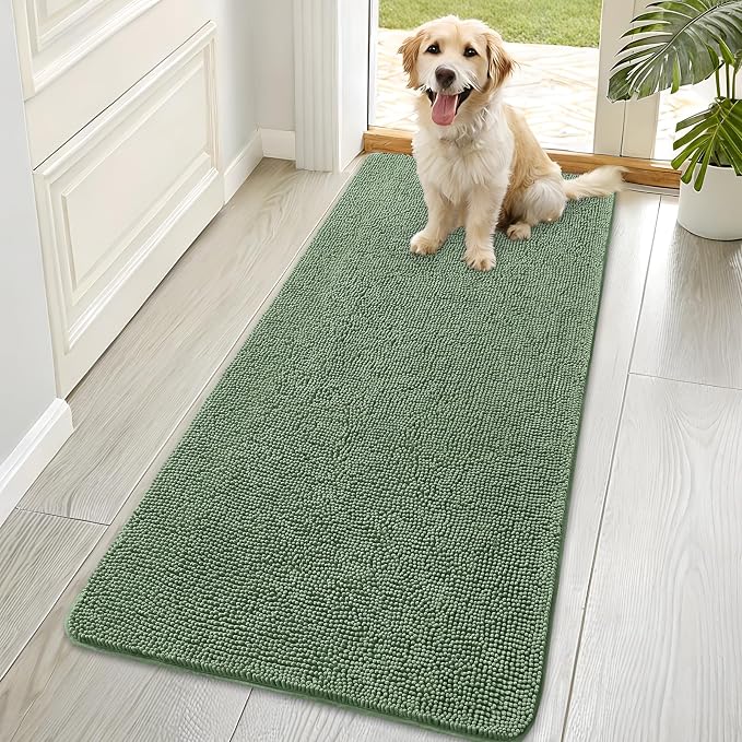 OLANLY Dog Door Mat for Muddy Paws 70x35, Absorbs Moisture and Dirt, Absorbent by OLANLY