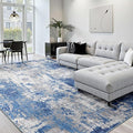 Washable Area Rugs 7x10 Non-Slip Modern Abstract Soft by RELEANY