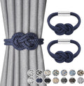 NICEEC 2 Pack Mini Magnetic Curtain Tiebacks Nordic Simple Style Drape Tie by NICEEC