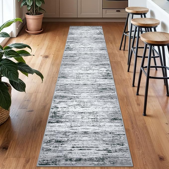 Lansny Modern Abstract Runner Rug 2x10 - Image 2