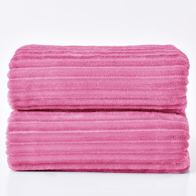 BEDELITE Fleece Blanket King Size – 3D Ribbed Jacquard Soft and Warm Decorative - Image 9