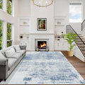 5x7 Area Rugs Washable Rug: Modern Abstract Living Room Rug Soft Anti-Skid Thin by GENTDRIZZ