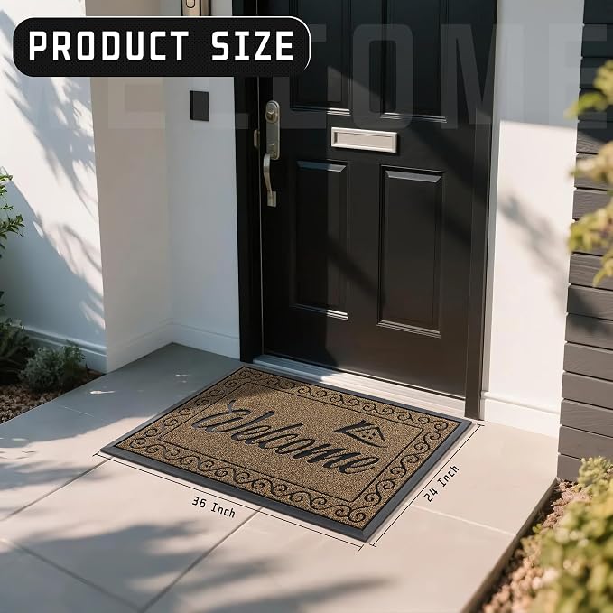 Yimobra Welcome Mat, Heavy Duty Sturdy Door Mats - Image 2