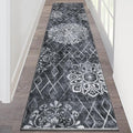 HEBE Hallway Runner Rug 2'x8' Washable Vintage Distressed Area Rugs Non Slip by HEBE