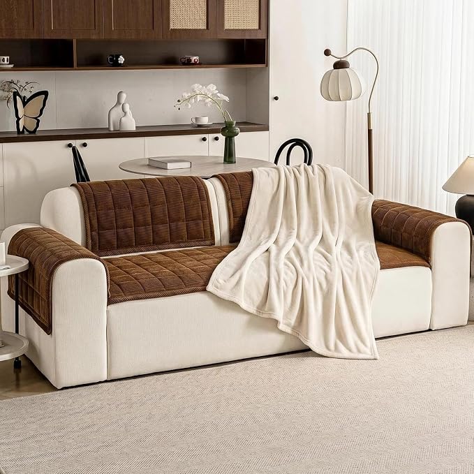 Couch Covers for Dogs Washable, Non Slip Couch Covers for Loveseat Sofa Pet - Image 2